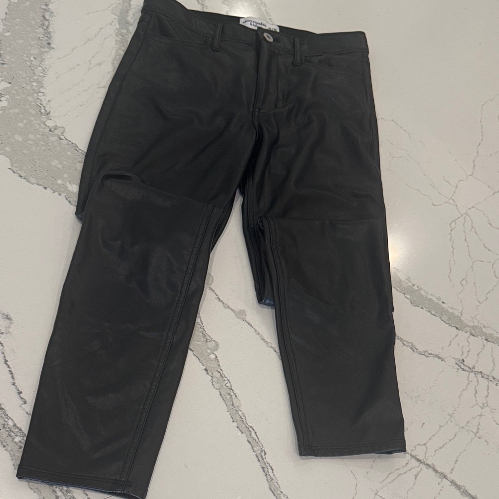 Abercrombie Kids Shiny Black Pants